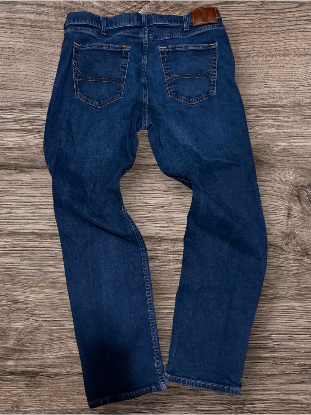 Hollister Men's Dark Blue Straight Jeans